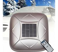 COAKUE Fully Automatic Solar Car Cover, Intelligent Remote Control Electric Shrinkage Car Window Covers, Quick 10s Open, Anti-Theft Alarm for Sedan SUV MPV Silver-YXL
