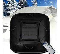 COAKUE Fully Automatic Solar Car Cover, Intelligent Remote Control Electric Shrinkage Car Window Covers, Quick 10s Open, Anti-Theft Alarm for Sedan SUV MPV Black-YM