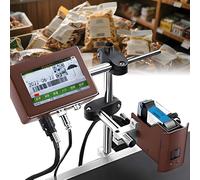 COAKUE Inkjet Printer Online Batch Encoder,Automatic Inkjet Coding Machine,with Touch Screen,Inkjet Coder for Printing Text, Number,Manufacturing/Expiry Date T6