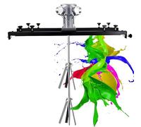 COAKUE Pneumatic Agitator Paint Stirrer IBC 1 Ton/1000 L Paint Mixing Machine, Air Stirrers with Bracket, for Ink Dissolver Stirrer Small5cylinders