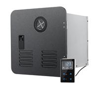 COAKUE RV Tankless Water Heater,65,000 BTU On Demand Instant Hot Water Heater,DC 12V,MAX 3.9GPM,W/ 15 x 15 inches Door & Remote Controller Black