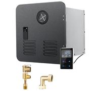 COAKUE RV Tankless Water Heater,65,000 BTU RV Instant Hot Propane Gas Water Heater,DC 12V,MAX 3.9GPM,W/ 15 x 15 inches Door & Remote Controller Black