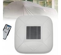 COAKUE Solar Automatic Car Cover, Intelligent Remote Control Electric Shrinkage Car Window Covers, Quick 10s Open, Anti-Theft Alarm for Sedan SUV MPV White-YM