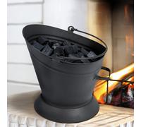 Blackspur Coal Bucket BB-FS301 Small Black Cast-Iron Fireside Scuttle
