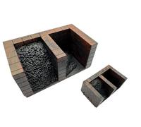 Coal Bunker - OO Gauge or N Gauge | Wooden or Brick | Painted or Unpainted (2 x N Gauge Brick Coal Bunker Unpainted)