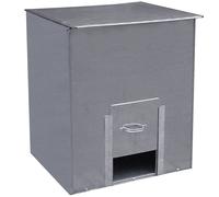 Coal Bunker Storage Galvanised Steel Bunker for Solid Fuels, Wood Kindling, Coal, Logs, Grit, Salt 250 Kilo No 5 Bunker Coal Store Bin
