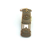Coal Miners Davy Lamp Safety Lamp Mining Tribute Metal Pin Badge Brooch