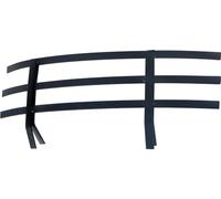 Coal Saver 16" Black Iron Fireplace Accessories Curved Sides Clip on Harth Grates Fireside Must Have for Indoor Fireplace