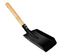 Coal Scoop Tool - Metal Ash Trowel, Small Fireside Cleaning Equipment, Comfortable Handle Design, Charcoal Waste Removal Instrument | Garden Barbecue Hearth Gear for Garage Backyard Use Outdoor Areas