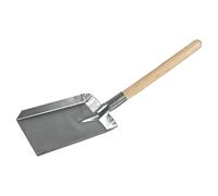 Coal Shovel Galvanised Metal with Wooden Handle, Ash Dust Shovel, Fireside Pan, Easily Collect Coal, Ashes, and Dust