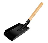 Coal Shovel, Wooden Handle Fire Pit Cleaning Tool - Ash Sifter Shovel | for Barbecue Outdoor Stove Garage Backyard Yard Wood