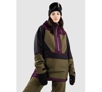 Coal Younts Anorak olive aubergine black S