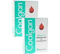 Coalgan Stops Bleeding - Hemo Static Nasal, Dermal and Mouth Wicks - Pack of 2 Boxes of 5 Sterile Wicks (2)