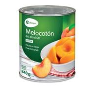 Coaliment Spanish Peach Halves in Syrup, 3 x 850g Tins, 480g Drained Weight Each, Whole Cherries Form, Sweet Cherry Flavor