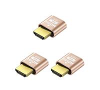 coalwop 3PCS 4K HDMI Dummy Plug Display Emulator Headless Adapter for GPU Acceleration Compatible with Windows/Mac/Linux Plug-and-Play HDMI Virtual Screen for Servers Rendering and Remote Desktop