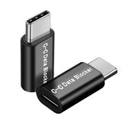 coalwop USB Data Blocker, USB C to C Data Blocker 2-Pack Anti Juice Jacking Charge Only Case Friendly Design USB-C Data Blockers Support up to 240W PD Charging use for Protects Against Malware Hacking