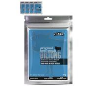 COAN Beef Biltong | Chilli 5 x 25g | Premium Air-Dried High Protein Snack - Low Sugar, Gluten-Free South African Style Biltong