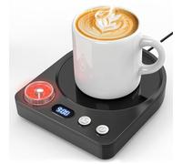 Coanto Mug Warmer, Coffee Mug Warmer for office, Cup Warmer with 40-80 ℃ Temperature Settings, 0.5-9H Timer, Drink Warmer for Desk, Tea, Milk, Portable Beverage Warmer (Excluding Cup), Black