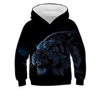 COAOBO Unisex 3D Hoodies For Kids,The Animals Tiger Boys Hoodies Boys Girls Sweatshirt Hoodies Children Clothes 3D Hoodie For Kids Tops Fashion Sportswear-160cm