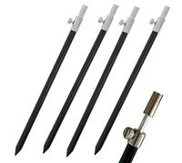 Coarse Carp Fishing Tackle Extendable Bankstick 30-50 Small Black Aluminium NGT (4x Bankstick)