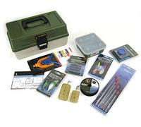 Coarse Fishing Tackle Box Gift Set - Includes Hooks, Floats, Weights, Plugs, Spinners, Rod Rest, Line, Bait Box & More!