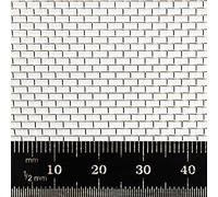 Coarse Stainless Steel Woven Wire Sieve Mesh | 16 Mesh, 1.3mm Hole, 0.28mm Wire (500 x 500mm Sheet)