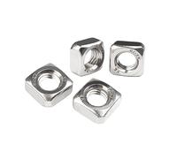 Coarse Thread Square Thin Nuts Fasteners, s Metric Threaded Nut Fours 10Pcs M8x13x6.2 304 Stainless Steel