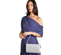 Coast Annie Diamante Shoulder Bag, One Size, Silver