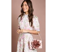 Coast Ava Flower Detail Grab Bag In Blush blush One Size