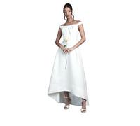 Coast Women's Bardot Fit & Flare Hi Low Hem Maxi Wedding Dress in Ivory | Size: 14 Coast Ivory 14