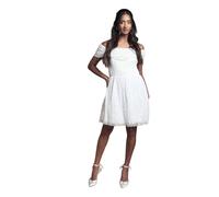 Coast Bardot Full Skirted Embellished Bridal Mini Dress, 14, Ivory