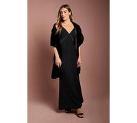 Coast Women's Black Faux Fur Wrap Shawl | Size: Medium Coast Black M