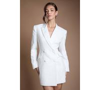 Coast Blazer Bridal Dress With Open Back In Ivory ivory