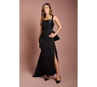 Coast Bow Back Column Maxi Dress In Black black 16