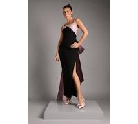 Coast Bow Back Column Maxi Dress In Mono mono 14