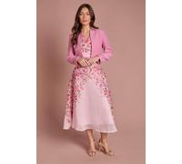 Coast Bow Back Long Sleeve Jacket In Rose