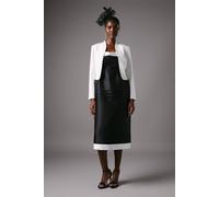 Coast Bow Back Long Sleeve Jacket In White white 12