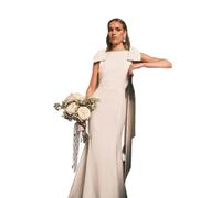 Coast Bow Detail Button Back Maxi Wedding Dress