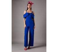 Coast Bow Off Shoulder Jumpsuit In Cobalt cobalt 10