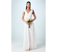 Coast Bow Shoulder Embellished Maxi Wedding Dress In Ivory