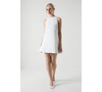 Coast Bow Structured Satin Bridal Mini Dress In Ivory ivory 16