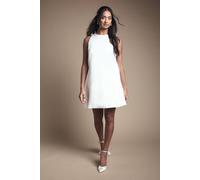 Bow Structured Satin Bridal Mini Dress Coast Ivory 16