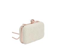 Coast Bridal Amora Love Heart Pearl Detail Clutch Bag, One Size, Ivory