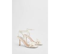 Coast Bridal Primrose Faux Leather Corsage High Stiletto Heeled Sandals, 4, White