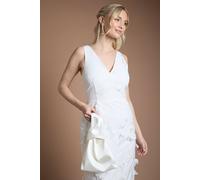 Coast Bridal Sandra Satin Wristlet Pouch In Ivory ivory