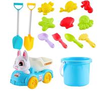 Coast Builder Kit, Sand Craft Play Set Collection, Creative with Mold Tools for Digging Fun, Lightweight Synthetic Sandbox Equipmentwith Bright Colors Design, Portable Beach Toy Style, Garden Park Use