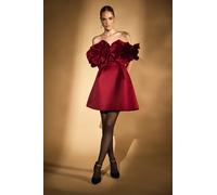 Coast Corsage Bandeau Mini Dress In Red red 18