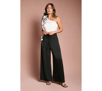 Coast Corsage One Shoulder Wide Leg Jumpsuit In Mono mono 18