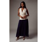 Coast Crepe Pocket Detail Pleated Jumpsuit In Champagne champagne 8