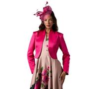 Crop Satin Jacket Coast Bright Pink 10